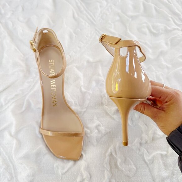 Stuart Weitzman Nudistcurve 100 High Heel Sandals - Picture 7 of 10